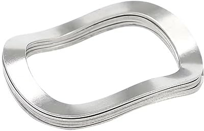 SYDARSYN Rondelle Ondulée Ressort en Acier Inoxydable Rondelles de Compression Rondelles élastiques Ondulées M3x6x0.3 mm (100 Pièces)