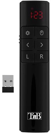 T'nB - Airmouse/Laser Rechargeable,Souris Gyroscopique - Noir