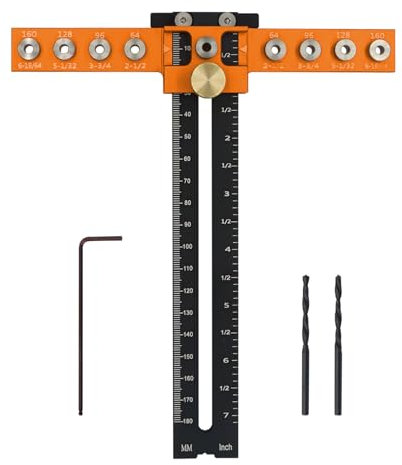Kabinett Hardware Jig, Schrank Hardware Vorrichtung, verstellbare Bohrschablone, Locher Locator Bohrführung, Schrankgriffvorrichtung, Bohrführung für Tür, Schublade, Frontgriffe, Stanz-Locator