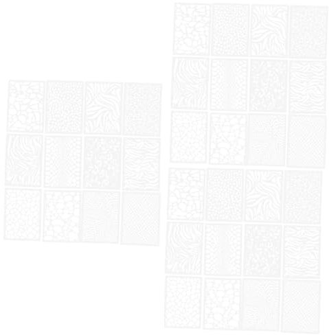 HOODANCOS 3 Sets Leopardenmuster-malschablonen Aus Kunststoff Für Projekte 12 Stück * 3