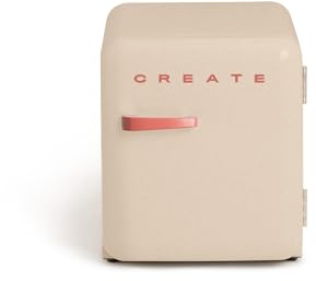 CREATE / RETRO FRIDGE 50 TERRACOTA/Frigorífico arena maneta terracota / 85W. minibar. un estante. diseño retro. 50 cm. dos repisas. capacidad de 48L. bajo consumo. 50x44x49.8 cm