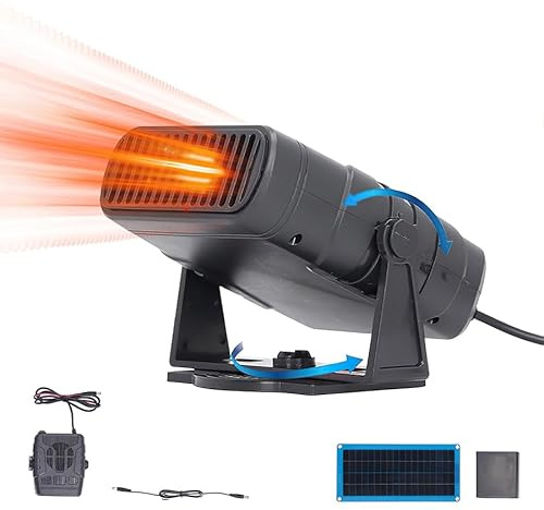 30 W Solar Panel Heater – PET Heater – Hot Air Electric Heater – For Outdoor Charges and Camping, Hiking