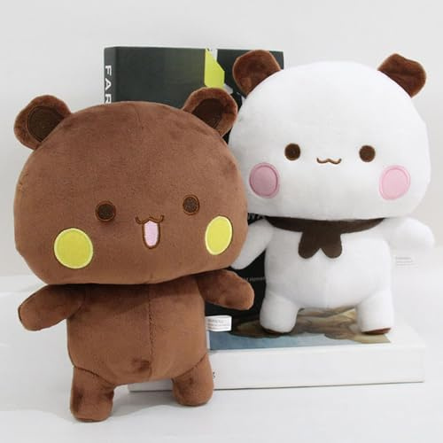 HOVCEH 2 Pièces 22cm Bubu Dudu Peluche, Oreiller en Peluche Ours, Oreiller Animaux enPeluche, Ours en PelucheKawaii, Bubu Dudu Plush Toy, BubuDudu Figurine, Coussin à Câlin