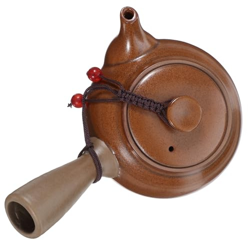 MOTHNUR Tetera Filtro De Cerámica y Mango Lateral Largo Para Hervir Agua, Resistente y Ecológica, Colores Surtidos, Adecuado Para Té Casa y De Té Profesionales