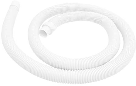 JEWEDECO Waschmaschinenschlauch Verlängerung 2m mit Klemmen Flexibler Abflussschlauch für Waschmaschine Wasserbeständig für Küche Waschküche Geeignet