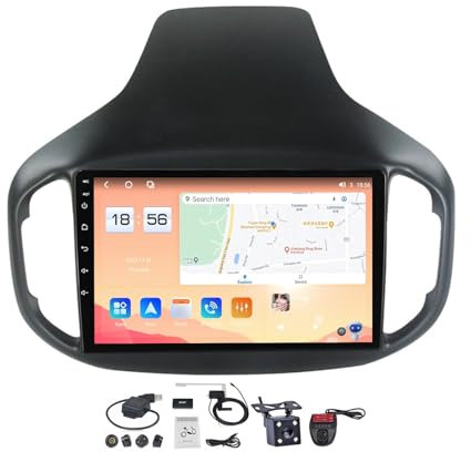 Generico Autoradio Android 12 da 9'' per Chery Tiggo 7 (2016-2020) - Ricevitore 2 DIN da Incasso con Navigazione, CarPlay, Android Auto, Radio FM/AM, Controllo vocale, Audio Bluetooth