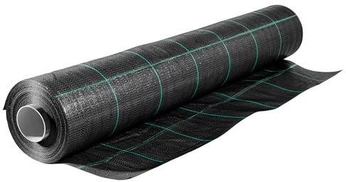 Telo Pacciamatura Antistrappo UV Resistente Permeabile Drenante Orto Giardino Serra Polipropilene Contro Le Erbacce Copertura Pacciamante Super Resistente Stop Erbe Infestanti (Standard - 1,5 x 10 m)