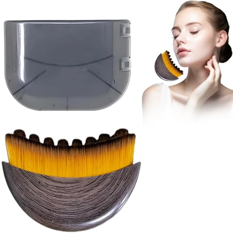 Brosse de Contour Lymphatique pour le Visage, Brosse à Sec pour le Visage, Massager de Drainage Lymphatique Visage, Massage de Drainage Lymphatique pour Sculpter le Visage, le Menton et la Mâchoire