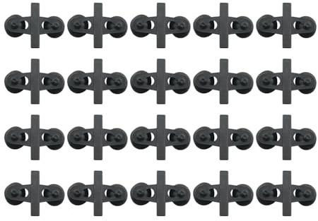 WELWIK 20PCS Black PVC Aquarium Divider Suction Cup Clamp Glass Fixing Clip Suitable for Separating Fish Tank and Supporting Plastic Mesh Panels