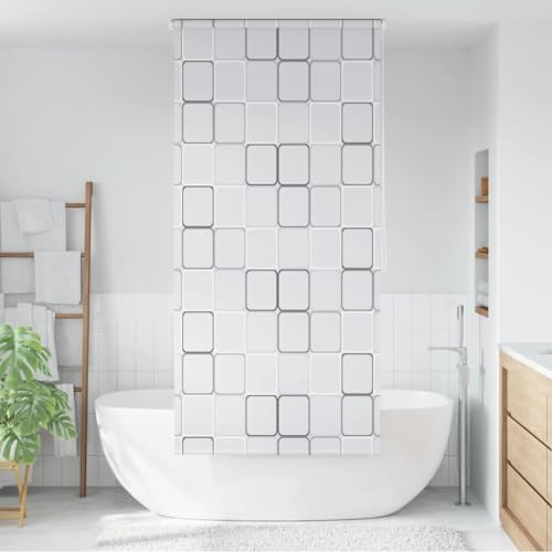 Genérico Persiana Enrollable de Ducha Cuadrados 80x240 cm,Casa y jardín,Accesorios para el baño,Cortinas de ducha-142847