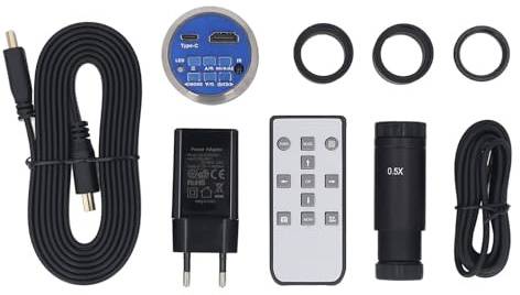 ZenithAur – caméra de Microscope numérique 4K, enregistrement vidéo 30fps, adaptateur de montage 0,5x C, capteur 8,3 MP pour Microscopes biologiques