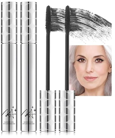 Scn – Wasserfeste Wimperntusche, ideal für düdet mehr Volumen und Länge, sanft zu empfindlichen Augen (6er-Pack)
