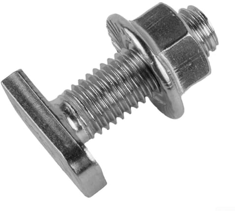 Lot de 16 vis à tête marteau en acier inoxydable 304 M8 avec écrous à bride DIN 6923, vis de montage en T pour rail 28/15 (M8 x 25)