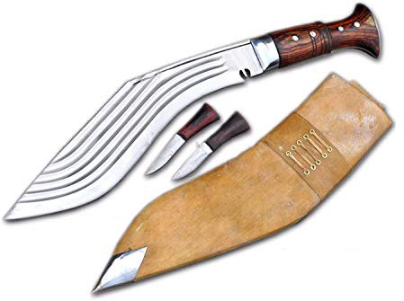 35 cm Blade Gurkha Messer - 5 Furcher Gurkah Messer-Knvies-Khukuri-Kukri-Knvies handgefertigt in Nepal
