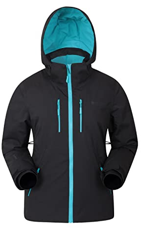 Mountain Warehouse Veste de Ski Extreme Slopestyle pour Femme - Manteau isolé et imperméable, Veste d'hiver Chaude et Respirante - pour Sports d'hiver et Snowboard Carbone 34