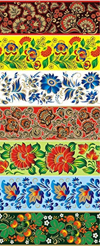 Lot of 2 * 7 Easter Egg Decoration Thermo Heat Shrink Sleeve Wraps Pysanka for 14 Easter Eggs