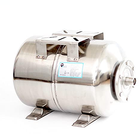 24L Edelstahl Druckkessel Druckbehälter Membrankessel Hauswasserwerk Pumpe EPDM Membran INOX