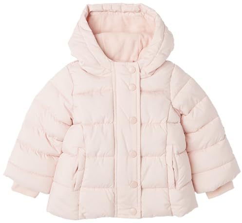 Amazon Essentials Piumino pesante da bambina, con cappuccio, colore: malva chiaro, 18 mesi
