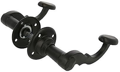 MS Beschläge Rosettengarnitur Drückerpaar schmiedeeisernes Design Türdrücker Griffpaar auf Rosette Schwarz matt Türbeschlag 8mm Vierkant Türklinke Türklinkenpaar