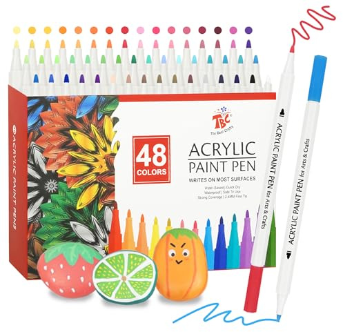 TBC The Best Crafts akrylfärgpenna (48 färger)