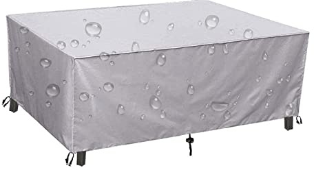 LSYALUCK Housse Salon de Jardin, 230x200x70cm Couverture de Protection Meubles Bâche Salon de Jardin Imperméable Anti-UV Housse Table de Jardin Rectangulaire Toutes Les Tailles sur Mesure