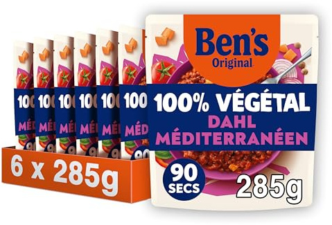 BEN'S ORIGINAL 100 % Végétal Dahl Méditerranéen (6 x 285 g)