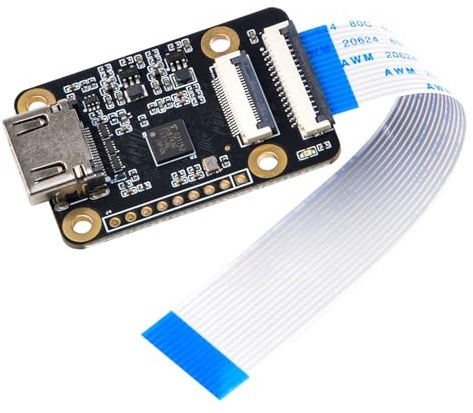 Adaptador HDMI a CSI-2 para Raspberry Pi 5, 4B, 3B+, 3B+, Pi Zero, y Zero 2 W, compatible con entrada HDMI a 1080p @ 30 fps