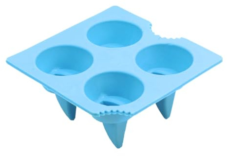 Moule à Glaçons D’aileron de Requin, 1 Pièce, Silicone, Bleu | Démoulage Facile, Usage Maison et Restaurant, Format Pratique pour Glace Décorative
