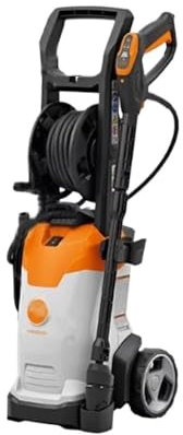 Balayeuse électrique Machine de nettoyage à haute pression de cour extérieure de puissance élevée, Machine de lavage de voiture de pistolet à eau de ménage 220V Balayeuse de sol à poussée manuelle ext