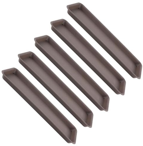 Sharplace 5X Planifications de soucoupes de Planter Planter compacts rectangulaires Robustes en Pot de soucoupes de Plante Plateaux d'égoutte, Gris