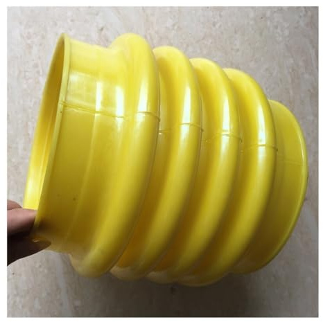 eKmRFN Neu 1 Stück Gelb Polyurethan Hampelmann Balgmanschette 17,5 cm Passend for Wacker Rammer Verdichter Stampfer Passend for Werkzeugzubehör