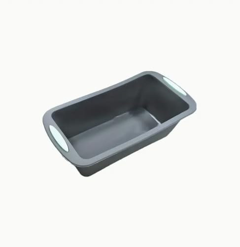 Genérico Molde repostería rectangular, silicona platino NEGRO, 19 cm