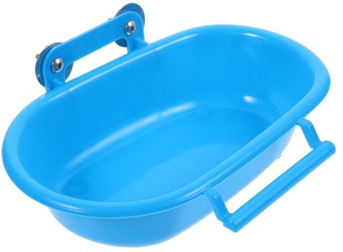 TOYZFRIENDY Vogelbadebox für Käfig Papageienbadewanne Sandbad für Kleine Vögel Sichere Hängende Badewanne Langlebiges Material