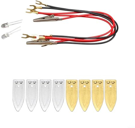 Jotekonoby Kit esperimento batteria frutta con elettrodi in rame e zinco per progetti di apprendimento scientifico fai da te e energia alternativa in fisica