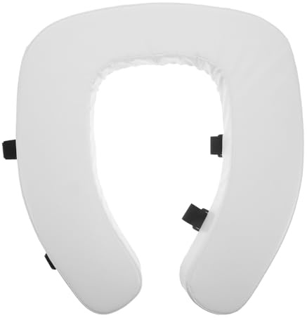 UPKOCH Rehausseur de siège de toilette pour seniors - Housse de siège de toilette rembourrée, épaisse et confortable, imperméable, surélevant de 4,3 cm - de rehaussant