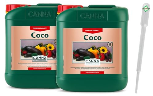 Weedness Canna Coco A&B 10 Liter - Hydrokultur Dünger Kokos Substrat Coco Grow Anbau Indoor Bewässerung
