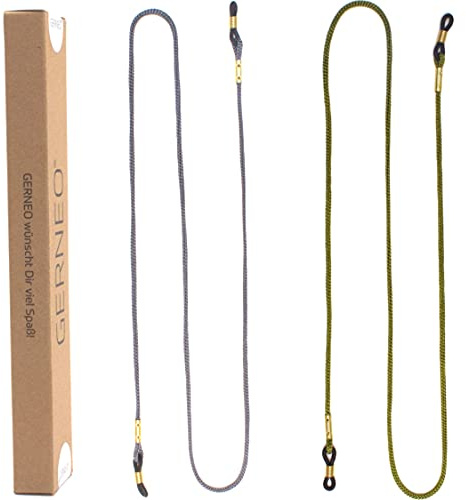 GERNEO® - London – hochwertiges Brillenband aus Stoff – extra lange Unisex Brillenkordel für Sonnenbrillen & Lesebrillen – diverse Farben