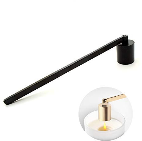 Candle Snuffer, Candlesnuffers Wick Snuffer Candle Extinguisher Accessory for Putting Out Extinguish Candle Wicks Flame Safely, Black