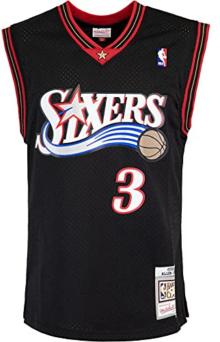 Mitchell & Ness Swingman Allen Iverson Philadelphia 76ers 00/01 Trikot (L, Black)
