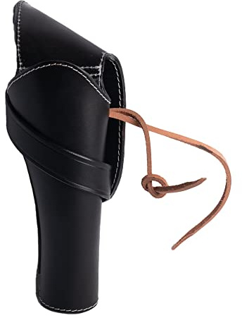 Hulara Full Grain Buff Leather Cross Draw Holster Gun Holder 22 .38/357 .44/45 Cal Revolver Gun Western Holster Fit 4 to 8 Revolver Holster