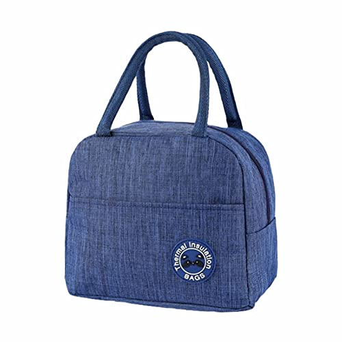 Lunchtasche Kühltasche klein, Leicht Lunch Tasche Isoliertasche zur Arbeit Schule Faltbar Wasserdicht Lunchbag Reißverschluss Kühlbox Mini Thermotasche Lunchtasche Mittagessen Tasche (NY1, One Size)