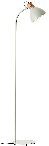 Brilliant Erena golvlampa 1,5 m ljusgrön metall/trä fotomkopplare 1 x A60, E27, 40 W, lämplig för normal lampa (ingår ej)