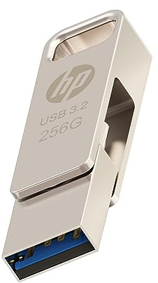 HP x206c 256GB OTG USB 3.2 Tipo-C/Tipo-A, Metálico