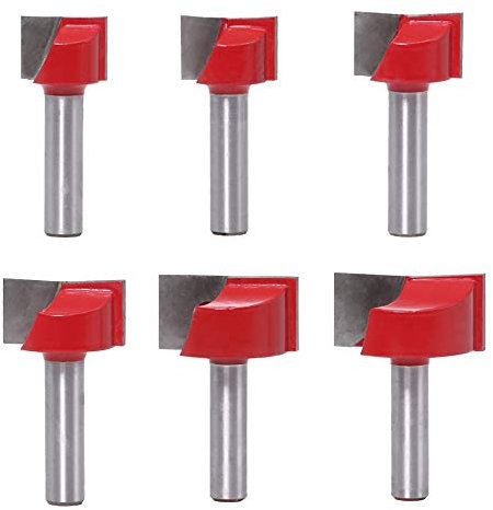 6 stücke 8mm Reinigung Boden Gravur Bit VHM Fräser Durchmesser CNC Fräser Schaftfräser for Holz