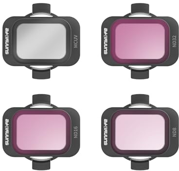 Camera Lens Filters Compatible for DJI AVATA 2,UV CPL ND8 ND16 ND32 ND64 ND128 ND Filter Set,Optical Glass Filter Drone Lens Accessory (Mixed 4PCS Set (MCUV+ND8+ND16+ND32))