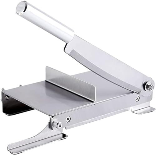 XIAGJAO Edelstahl Gewerbe Fleisch Guillotine Maschine Knochenschneider, Maschine Knochensäge Maschine Fleischschneider Huhn Ente Fisch Lamm Fleisch Knochen Schneidemaschine