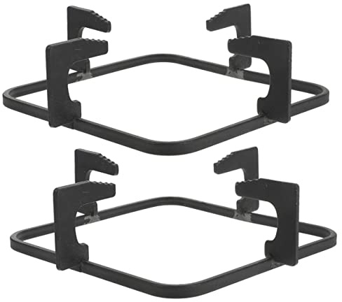 SHOWERORO 2pièces Supports De Cuisinière Antidérapants Fonte Accessoires Pour Gazinière Racks Pour Wok Et Lait Stabilisateur De Casserole Outils De Cuisine Et