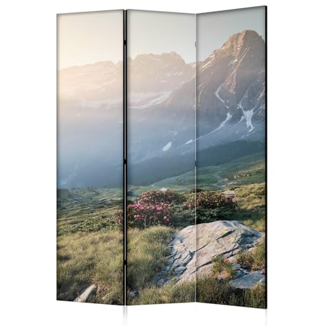 framed concept - Paravent Raumteiler Holz 135x172 cm, 3-teilig einseitig, Sichtschutzwand