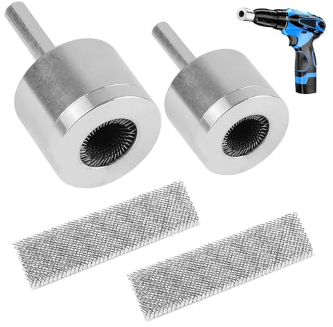 2-pack kopparrörsrengörare, 15 mm + 22 mm kopparrör rengöringsborste, koppar rörrensare för borr, verktyg för kopparrörsrenare