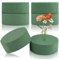 MaoNativey Pack de 6 Bloques Redondos de Espuma Floral (10x10x4cm) - para Flores Naturales y Artificiales Centros de Mesa, Bodas, Eventos y Diseños Florales - Espuma Húmeda o Seca